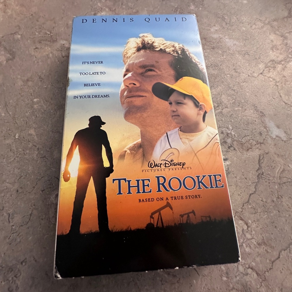 The Rookie VHS Disney Dennis Quaid Baseball Movie True Story 27430 Rated G